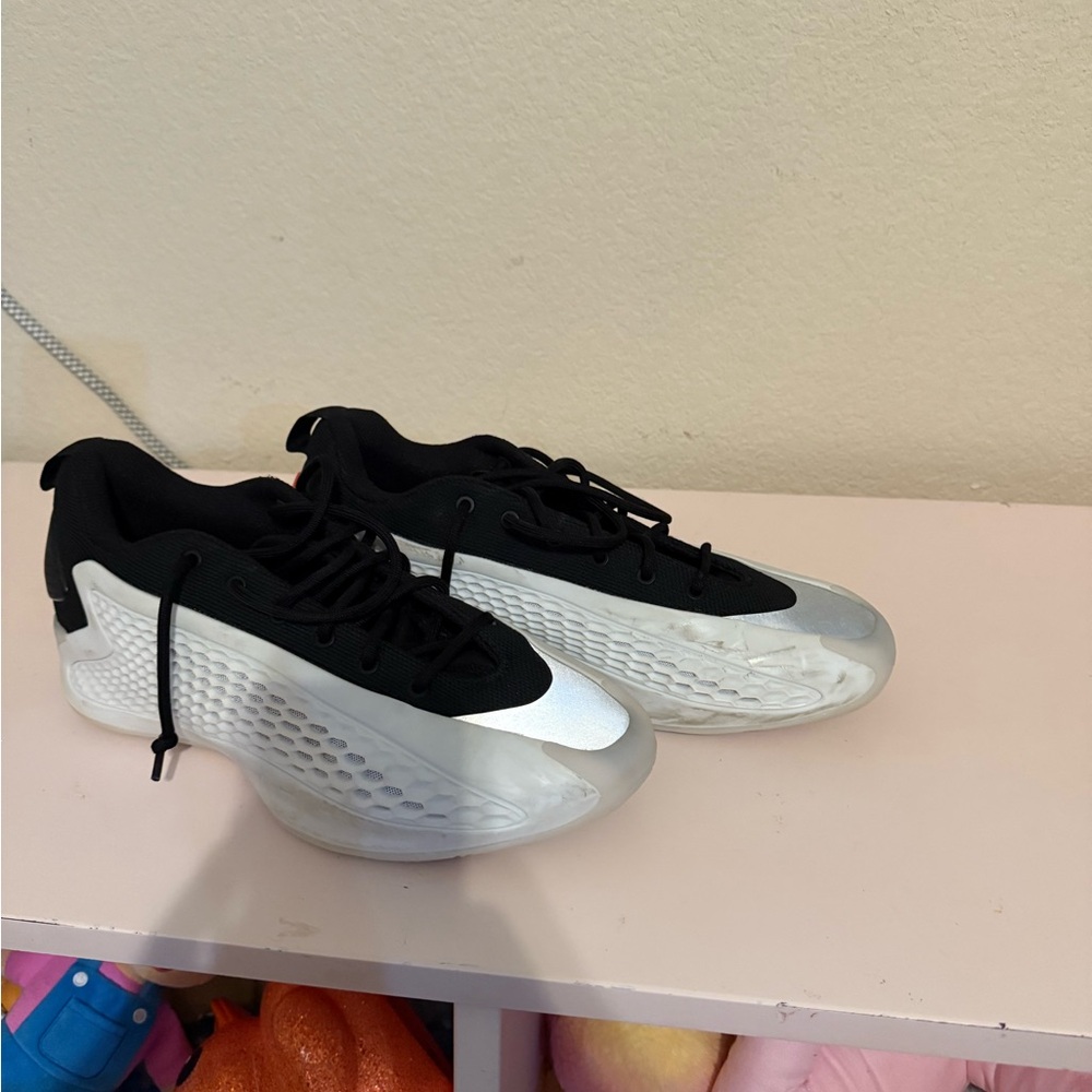Adidas Anthony Edwards 1 Black and Gray Basketball Shoes